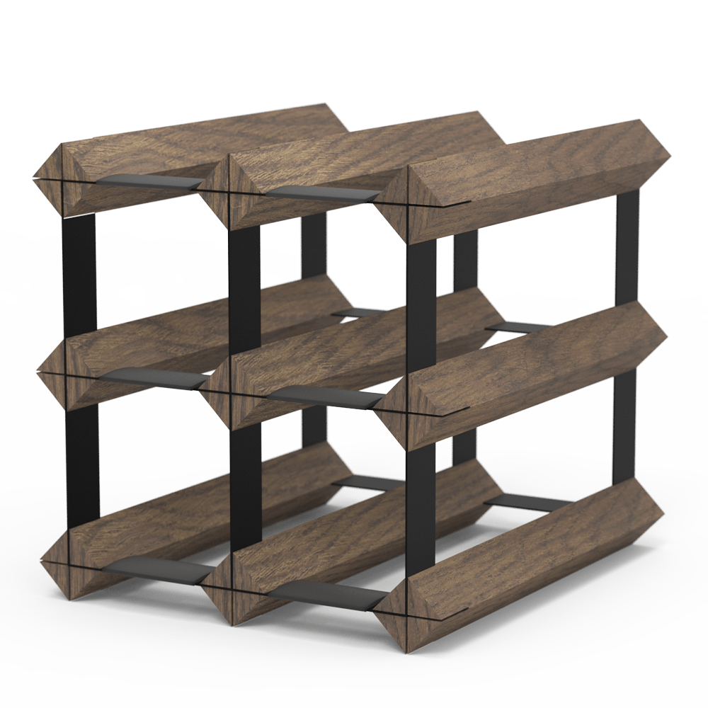 6 Bottle Timber Wine Rack - Wine Stash