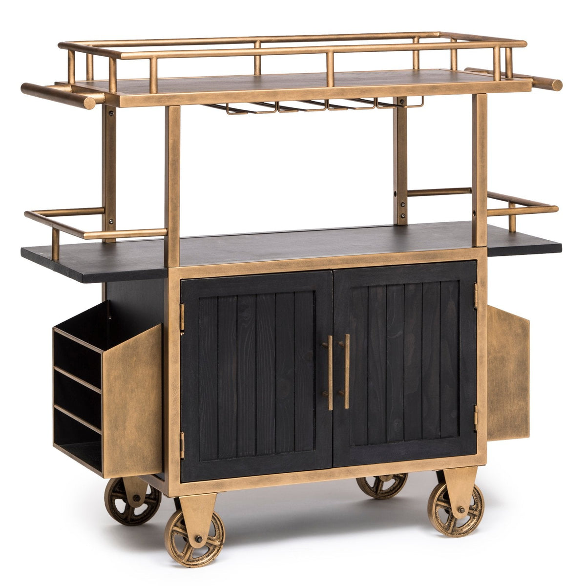 Industrial French Bar Cart