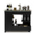 Black & Gold Bar Cart with Marble Top - Wine Stash