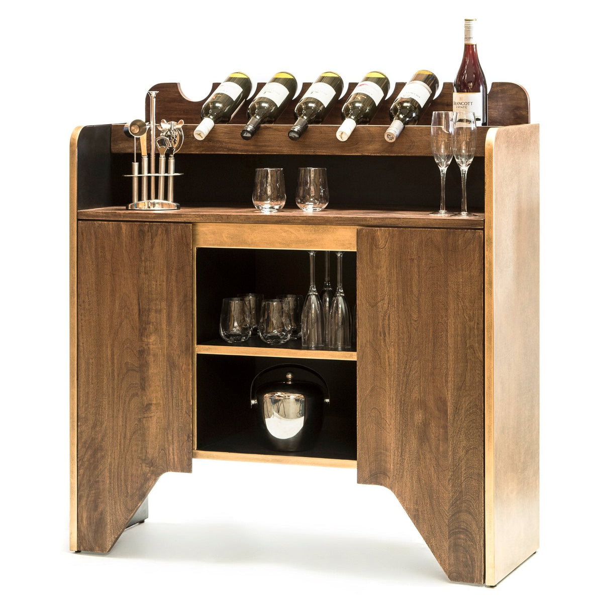 Milano Wine Cabinet with Bottle Holders