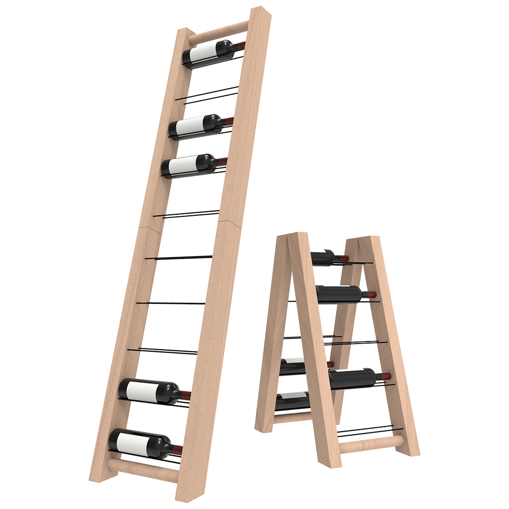 Foldable Ladder Wine Rack